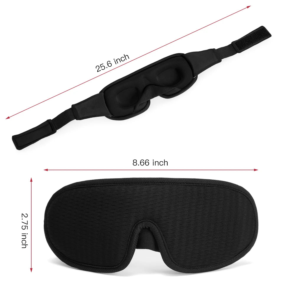 3D Sleeping Mask Block Out Light Soft Padded Sleep Mask For Eyes