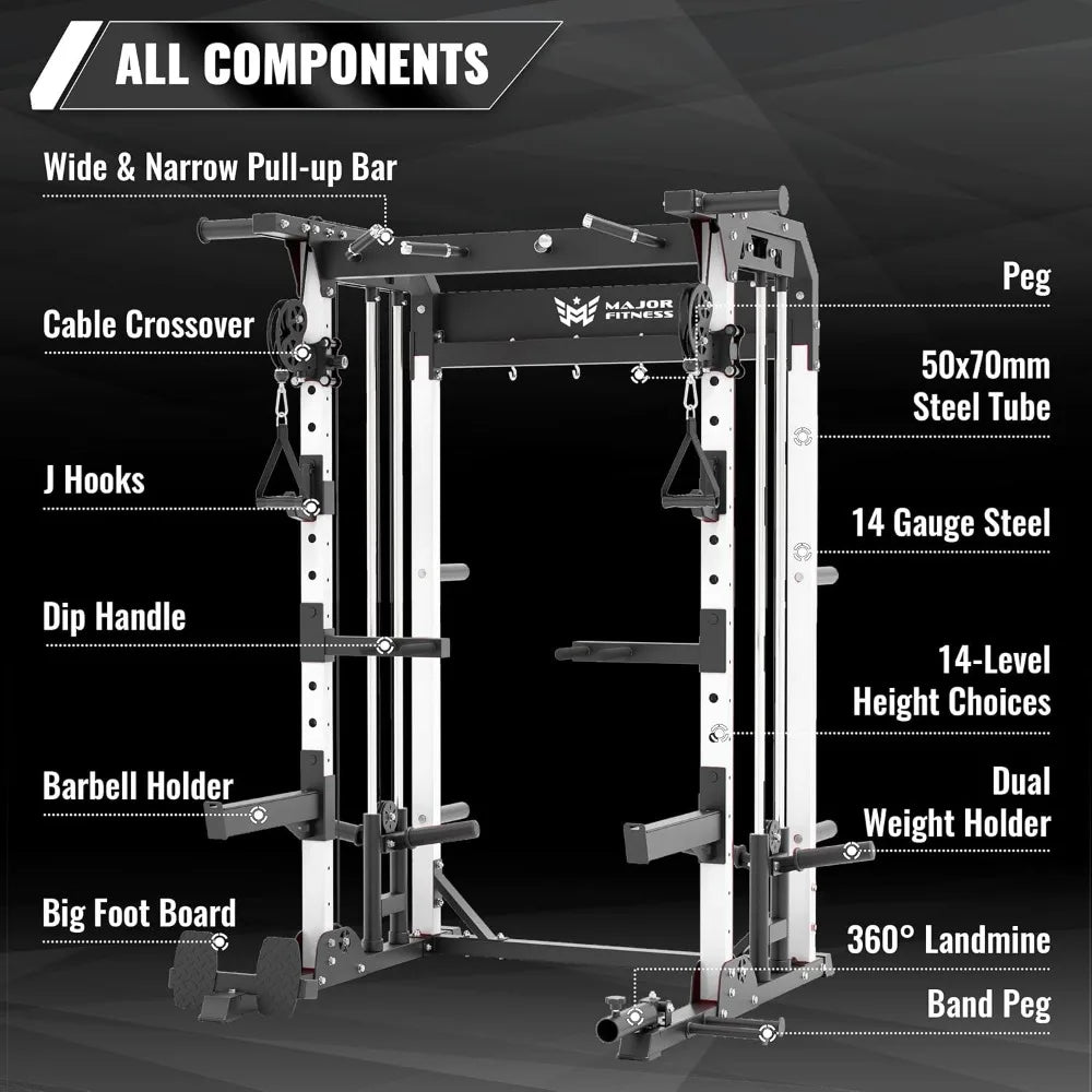 Heavy-duty power rack designed for home gyms Ideal for squats