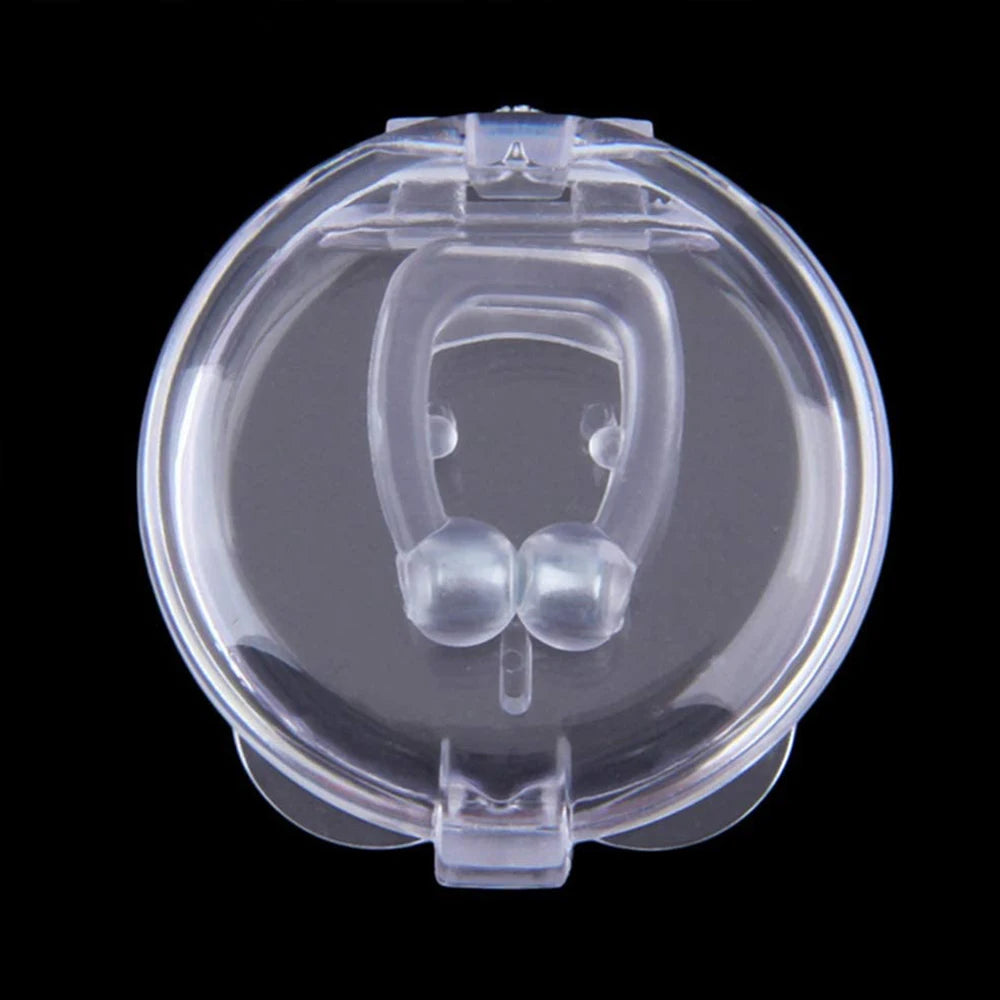 Silicone Magnetic Anti Snore Stop Snoring Nose Clip Sleep Tray Sleeping Aid Apnea Guard Night Device with Case Anti Ronco 1/4PCS