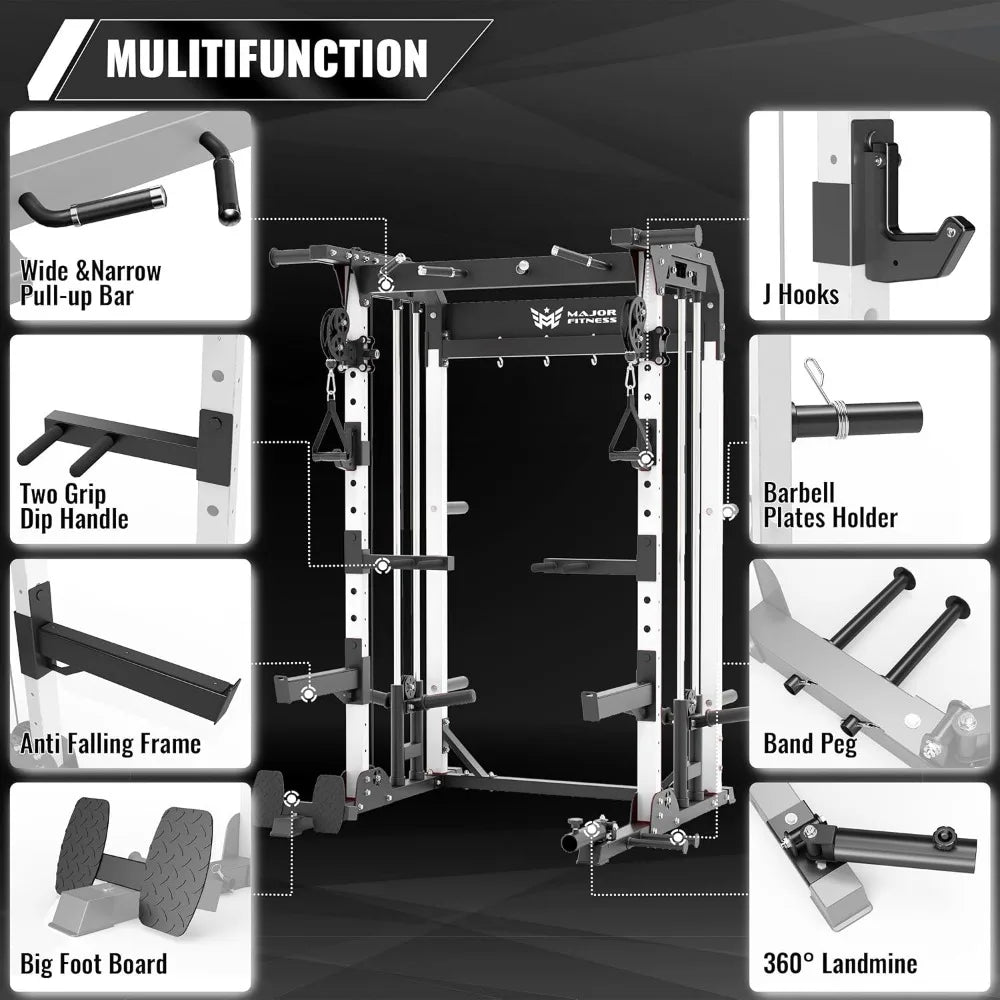 Heavy-duty power rack designed for home gyms Ideal for squats