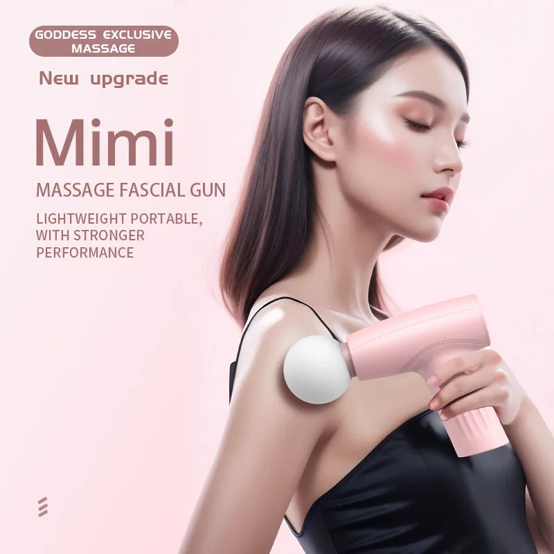 Mini Pink Muscle  Massage Gun Deep Tissue Handheld