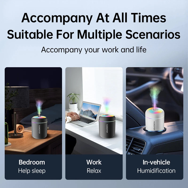 Mini Air Humidifier with USB Electric Aroma Diffuser