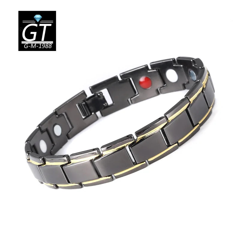 Men Women Therapeutic Energy Healing Magnetic Bracelet Bangle