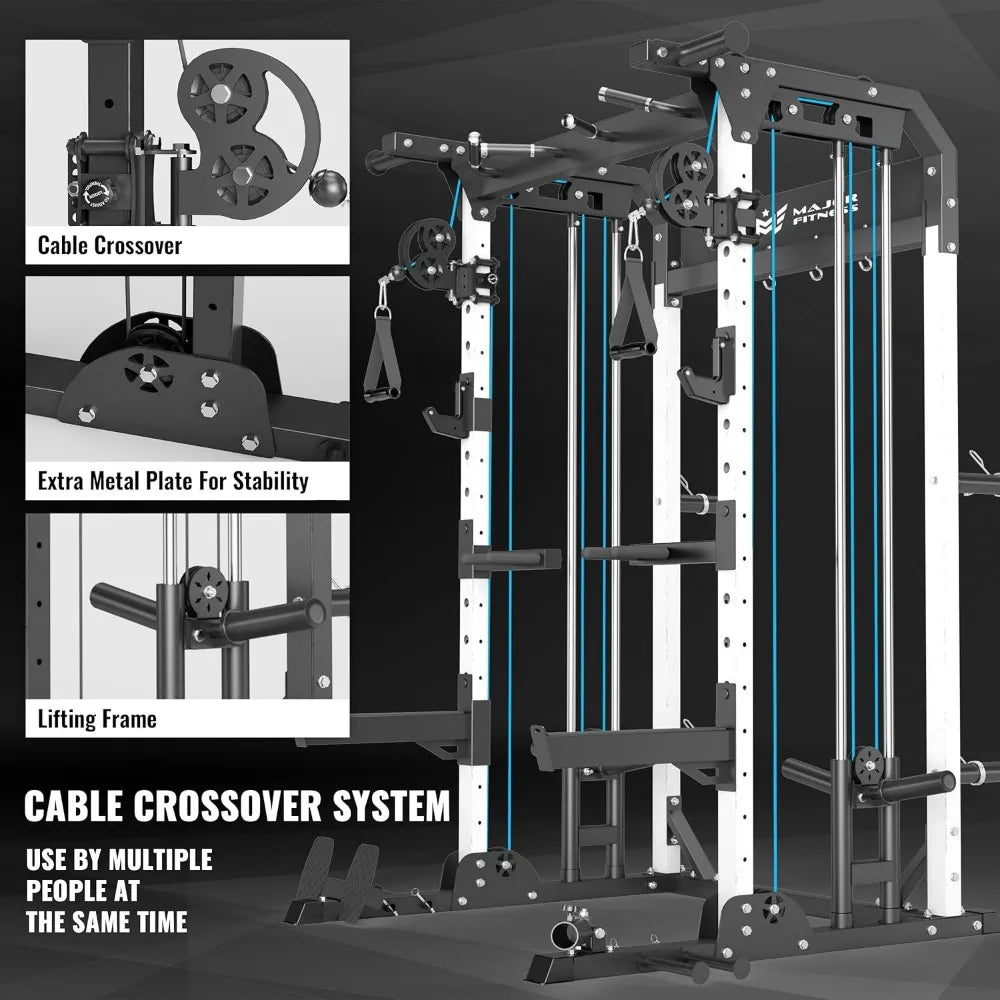 Heavy-duty power rack designed for home gyms Ideal for squats