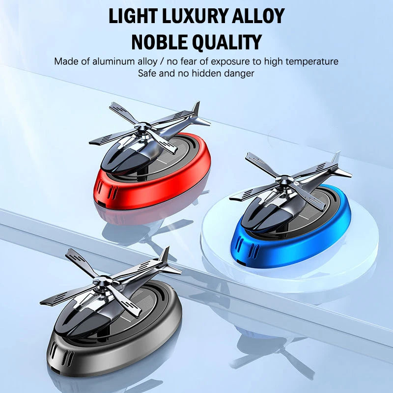 Helicopter Solar Rotating Car Perfume Diffuser