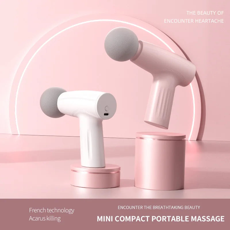 Mini Pink Muscle  Massage Gun Deep Tissue Handheld