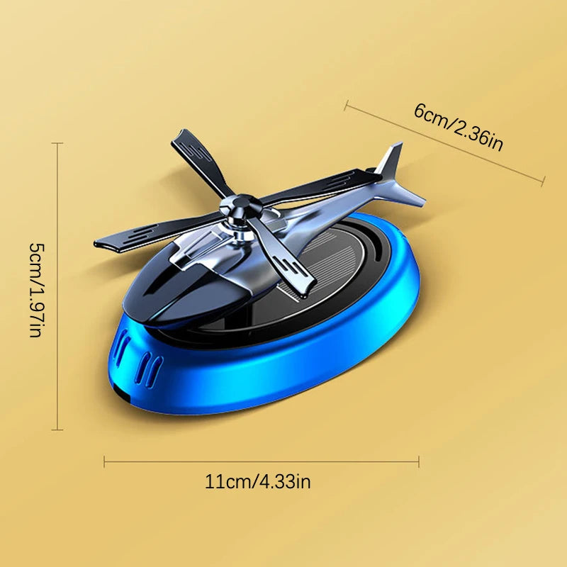 Helicopter Solar Rotating Car Perfume Diffuser