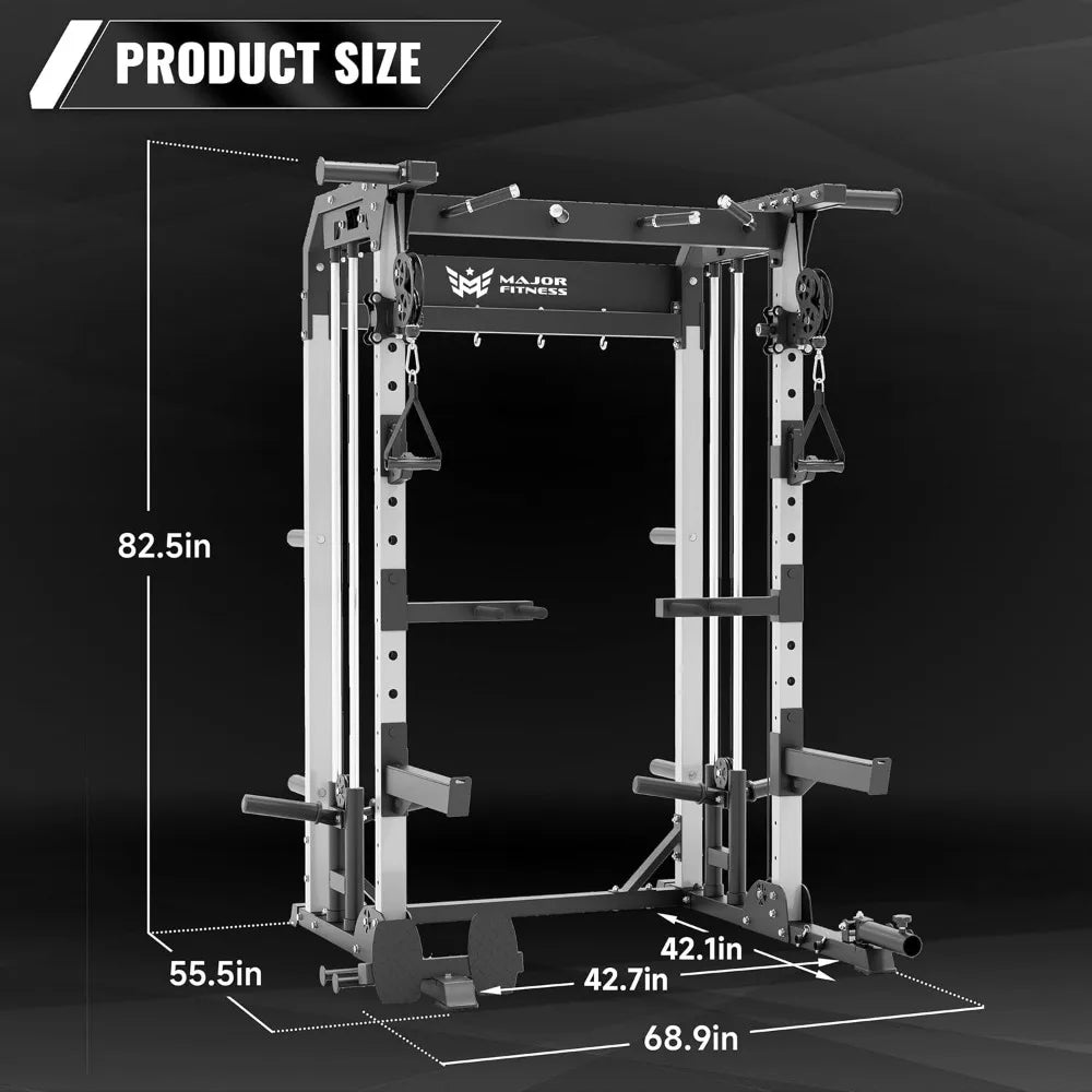 Heavy-duty power rack designed for home gyms Ideal for squats