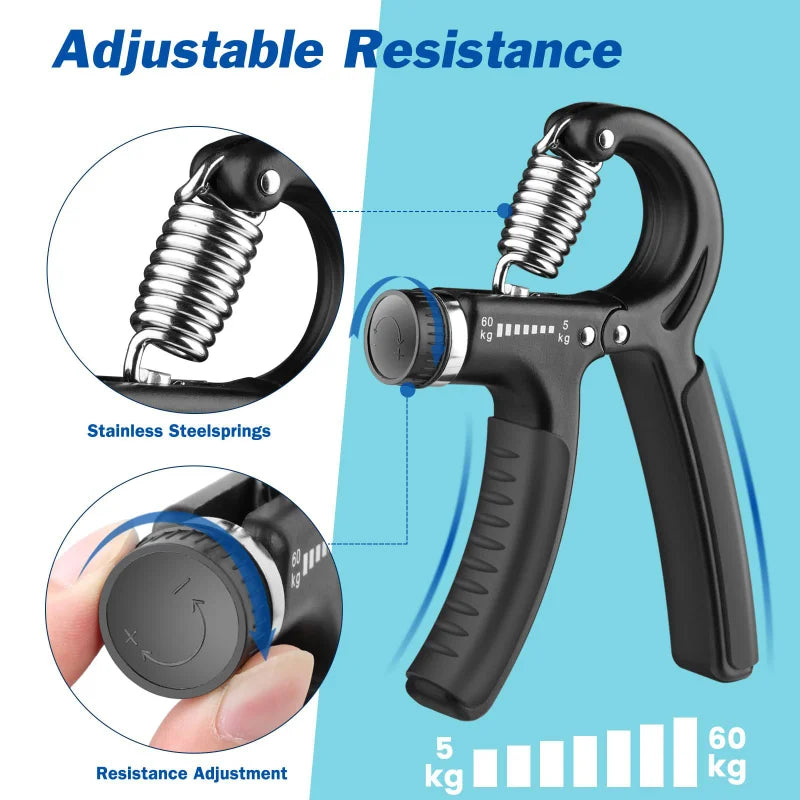 Hand Grip Strengthener Gym Equipment Gripper Forearm Exerciser Grips Exercise Hands And Fingers