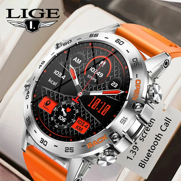 LIGE New1.39" Bluetooth Call Smart Watch