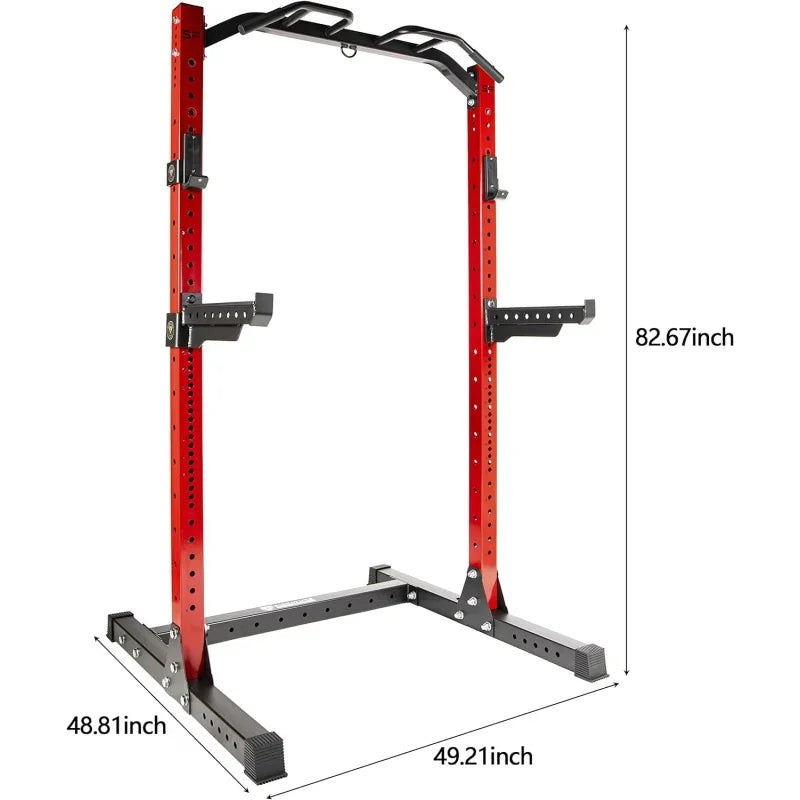 Fitness 1,000 Pound Capacity 3” x 3” Power Cage Power Rack