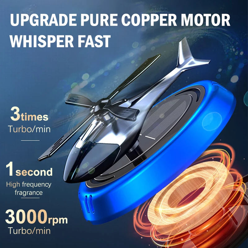 Helicopter Solar Rotating Car Perfume Diffuser