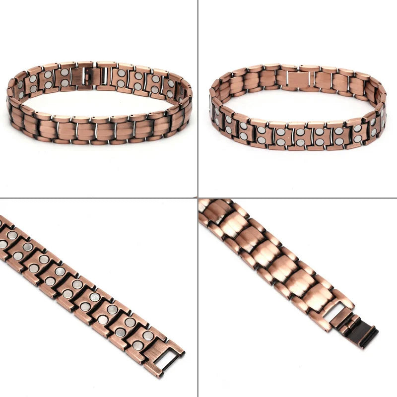 Jewelry Pure Copper Magnetic Pain Relief Bracelet For Men