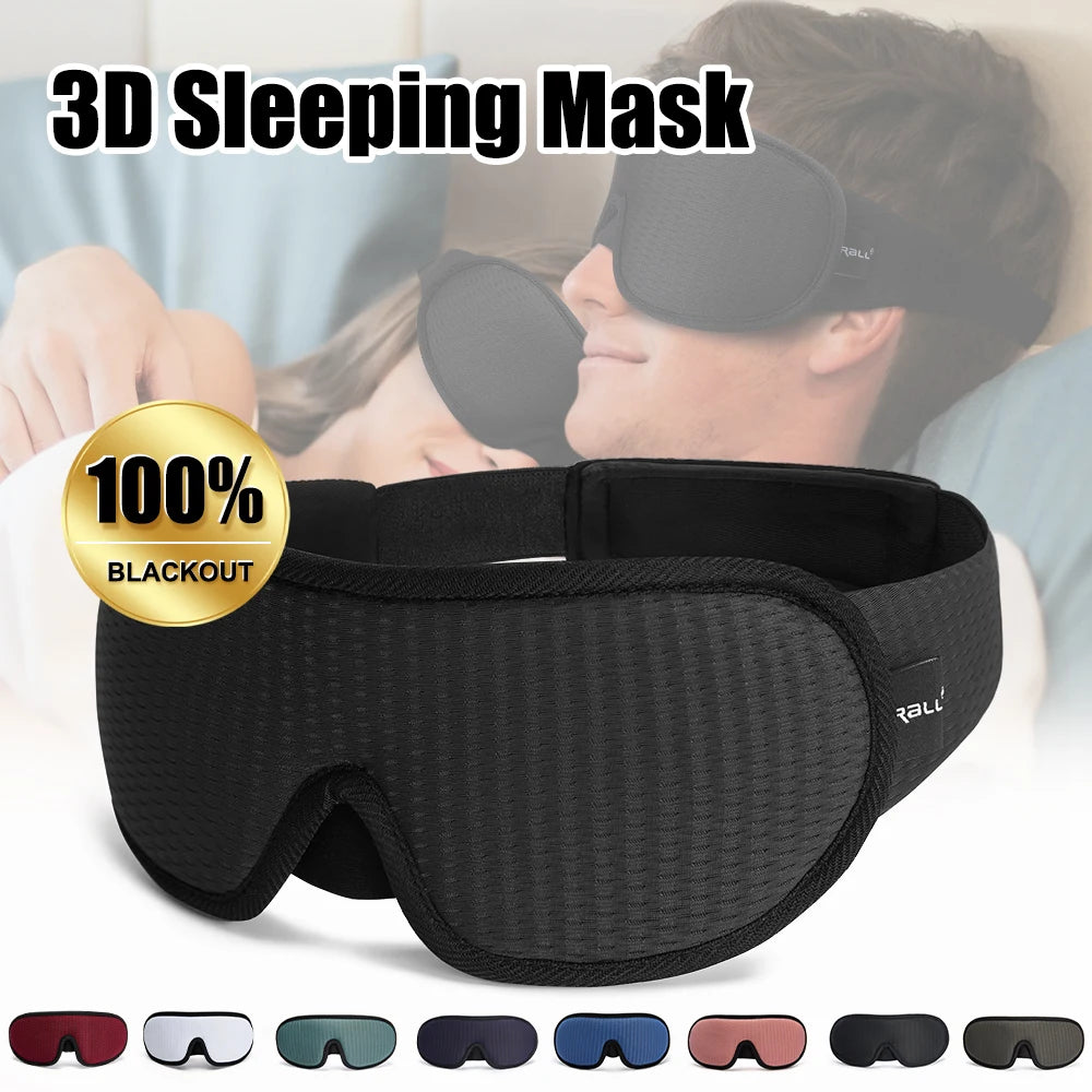 3D Sleeping Mask Block Out Light Soft Padded Sleep Mask For Eyes