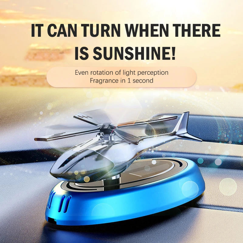 Helicopter Solar Rotating Car Perfume Diffuser