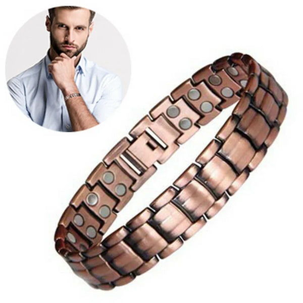 Jewelry Pure Copper Magnetic Pain Relief Bracelet For Men