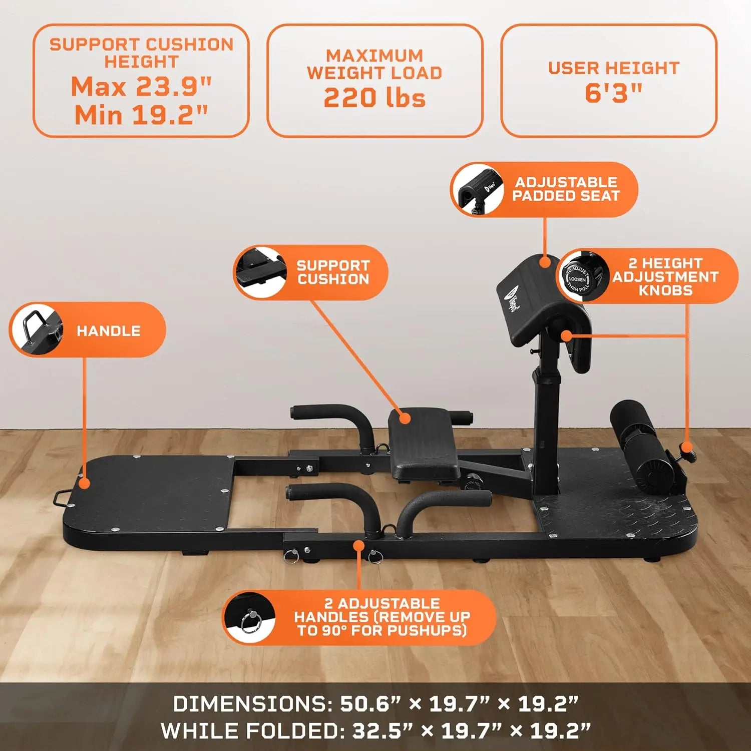 Premium Squat & Glute Machine Workout Equipment