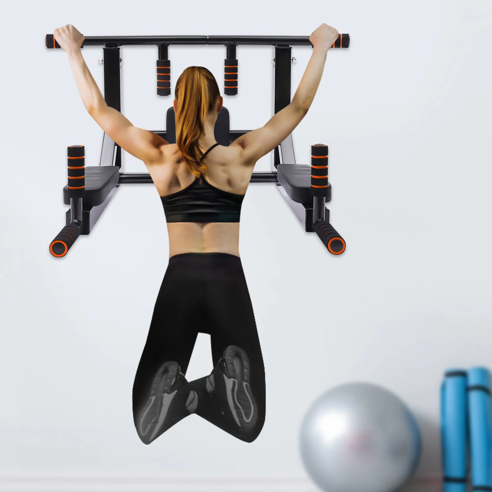 Wall Mounted Pull Up Bar Chin Up bar